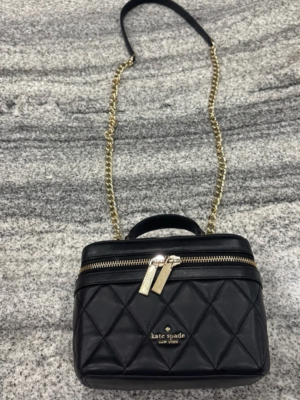 kate spade structured quilted